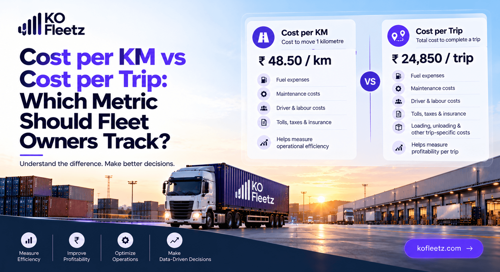 Cost per KM vs Cost per Trip: A Fleet Owner's Guide